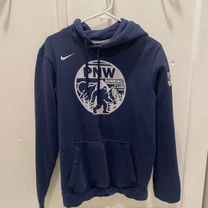 Nike Blue Hoodie Sweatshirt with Bold Logo